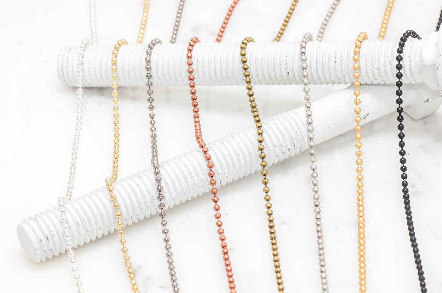2.3mm Ball Chain sold by the Foot - CH 850
