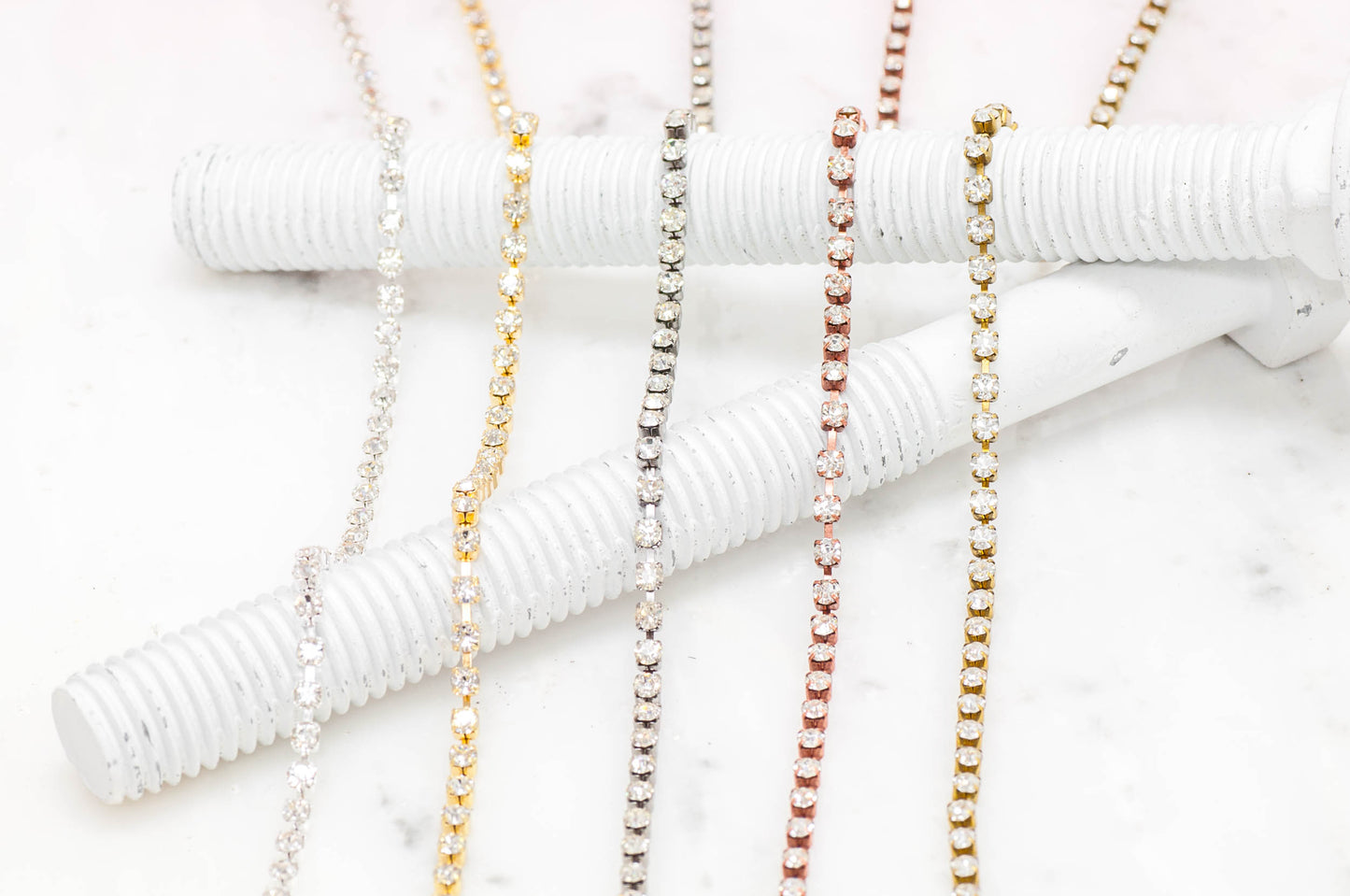 2mm Crystal Rhinestone Cup Chain Sold by The Foot - CH 852