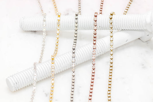 2mm Crystal Rhinestone Cup Chain Sold by The Foot - CH 852
