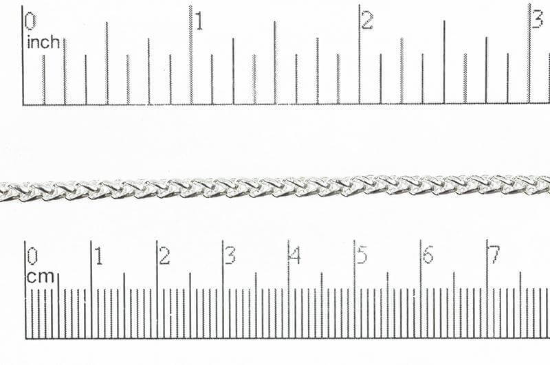 3mm Wheat Byzantine Chain Sold by The Foot - CH 857