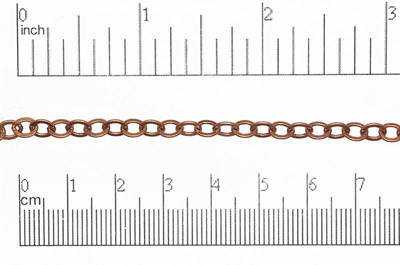 5mm x 4.5mm Flat Cable Chain Sold by The Foot - CH 859