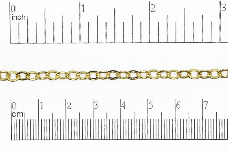 5mm x 4.5mm Flat Cable Chain Sold by The Foot - CH 859