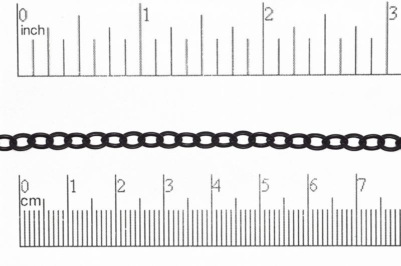 5mm x 4.5mm Flat Cable Chain Sold by The Foot - CH 859