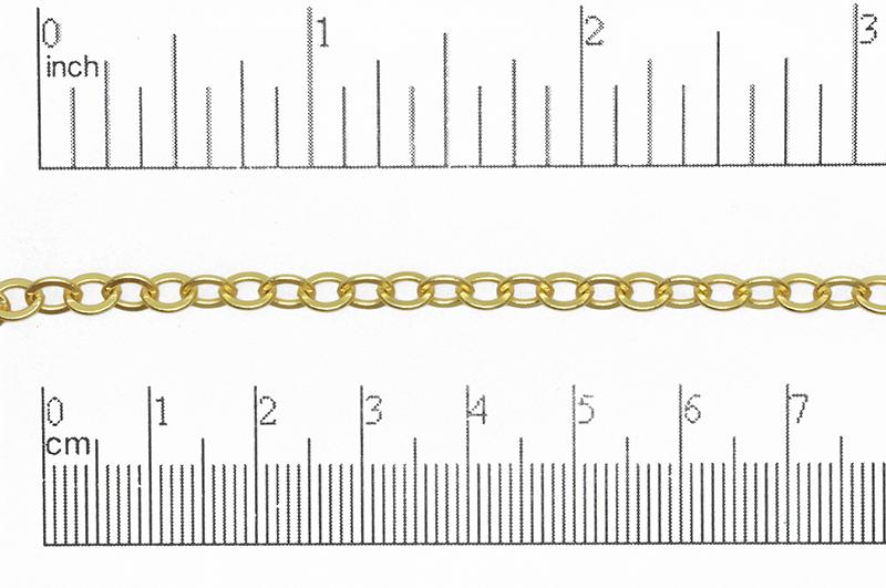 5mm x 4.5mm Flat Cable Chain Sold by The Foot - CH 859