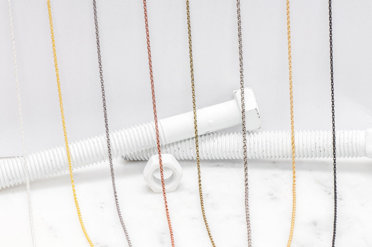 1.6mm Spiral Rolo Rope Chain Sold by The Foot - CH 865