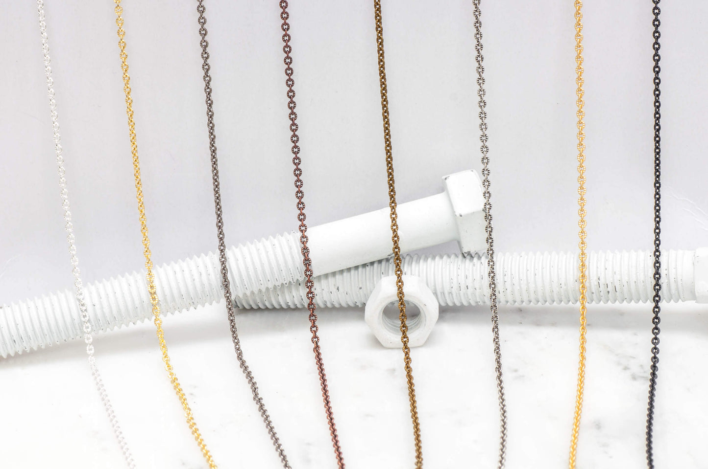 2.4 x 2.6mm textured Cable Chain sold by the Foot - CH 869