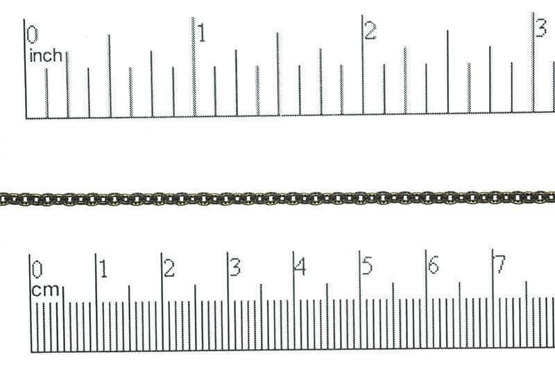 2.4 x 2.6mm textured Cable Chain sold by the Foot - CH 869