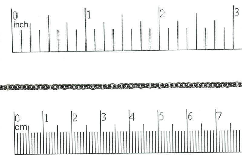 2.4 x 2.6mm textured Cable Chain sold by the Foot - CH 869