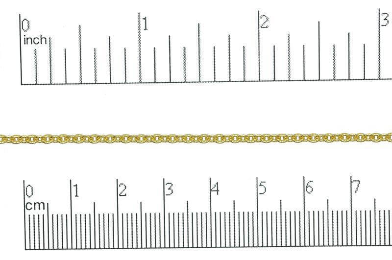 2.4 x 2.6mm textured Cable Chain sold by the Foot - CH 869