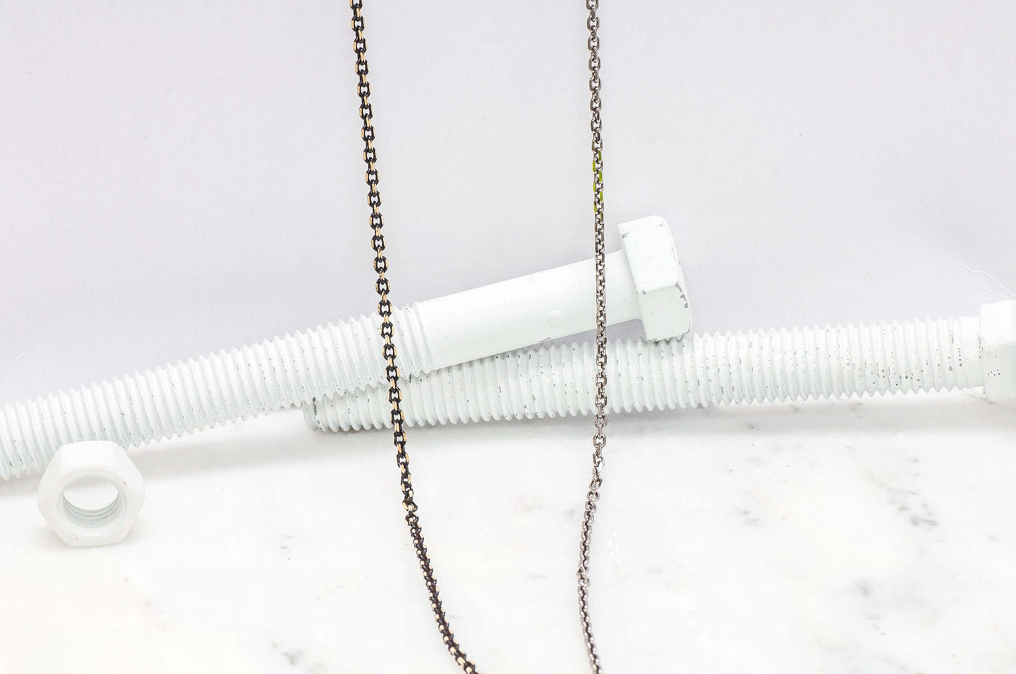 3mm Faceted Cable Chain Sold by The Foot - CH 878