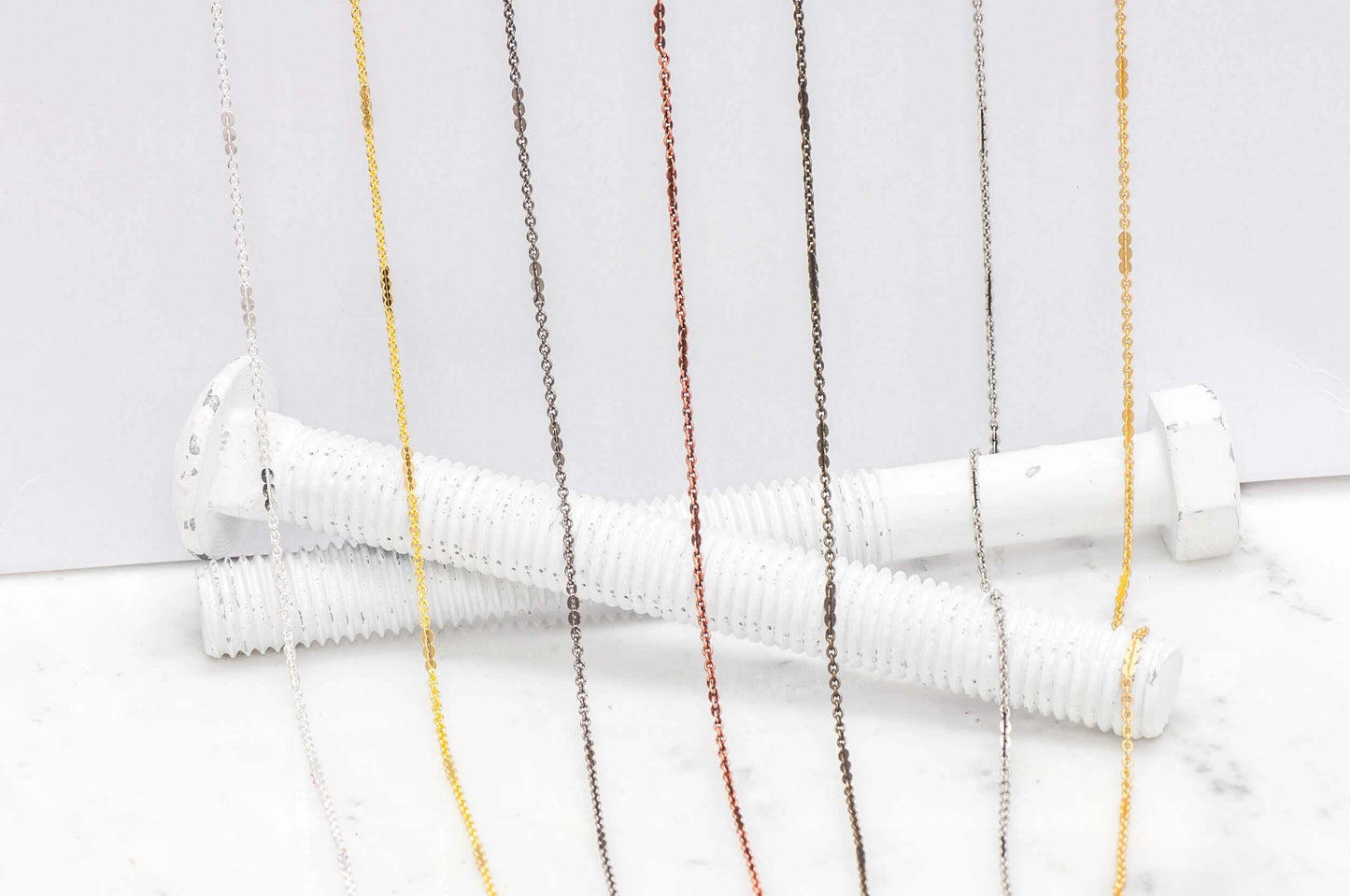 2mm x 1.5mm Petite Cable and Solder link Chain Sold by The Foot - CH 882