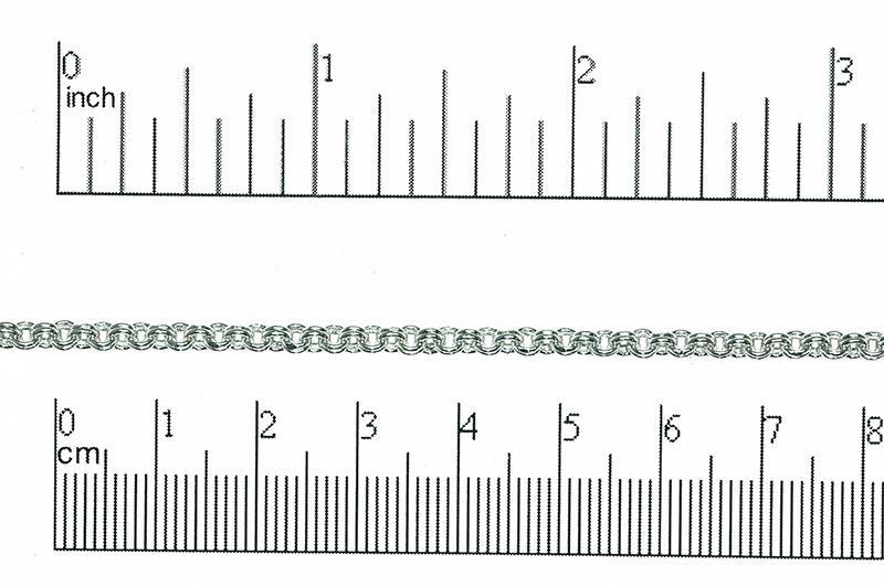 3mm Double Link Cable Chain Sold by The Foot - CH 885