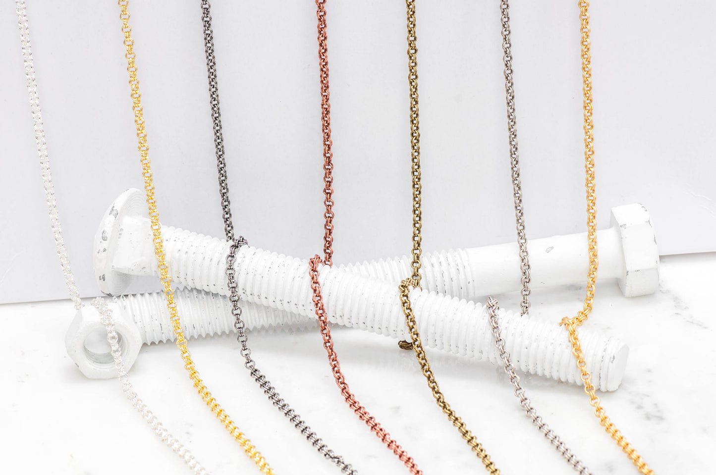 3mm Double Link Cable Chain Sold by The Foot - CH 885