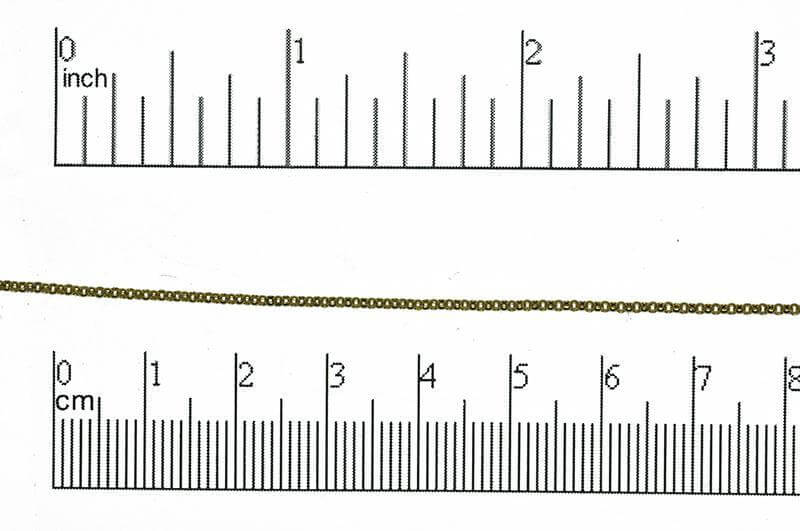 1mm Elegant Baby Rolo Chain sold by The Foot - CH 887