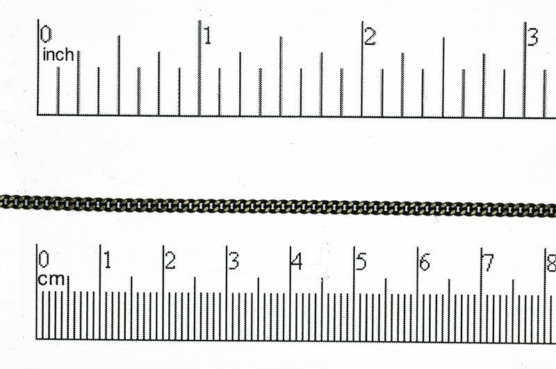 2.2mm Delicate Flat-Curb Chain sold by the Foot - CH 888