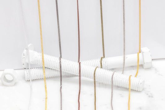 2.2mm Delicate Flat-Curb Chain sold by the Foot - CH 888
