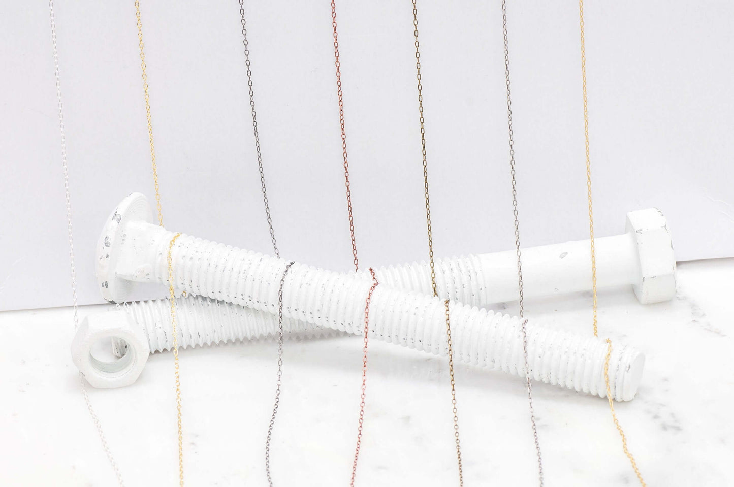 1mm Elegant Elongated Cable Chain sold by The Foot - CH 890