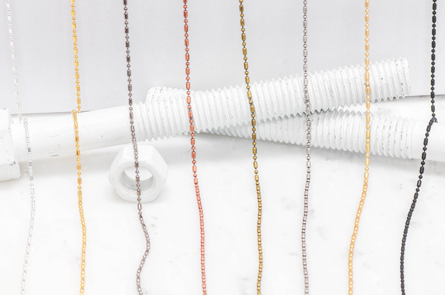 Small Ball Chain measures 1.5mm Ball Chain sold by The Foot - CH 903