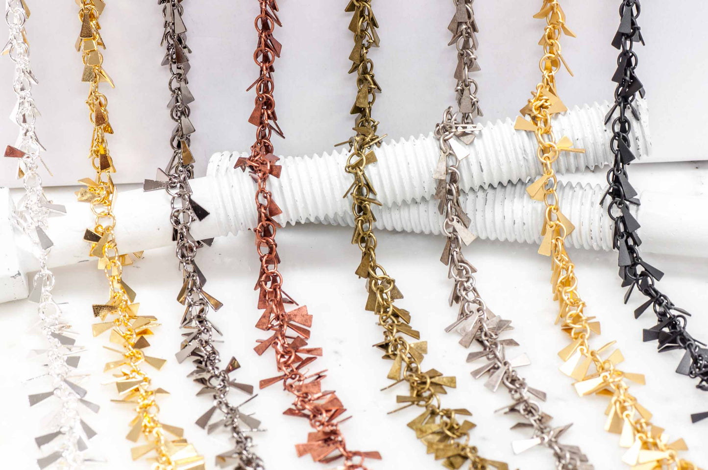 8mm Triangle Cluster Specialty Chain Sold by The Foot - CH 918