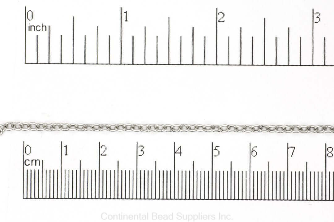 2.5mm Round Cable Chain sold by the Foot - CH 924