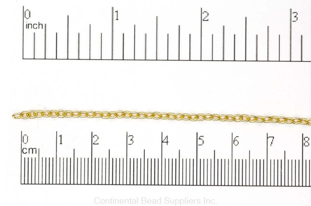 2.5mm Round Cable Chain sold by the Foot - CH 924
