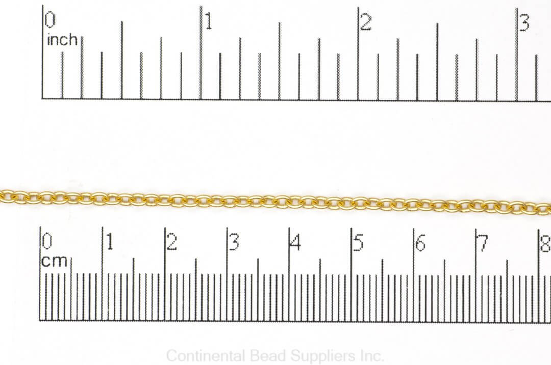 2.5mm Round Cable Chain sold by the Foot - CH 924