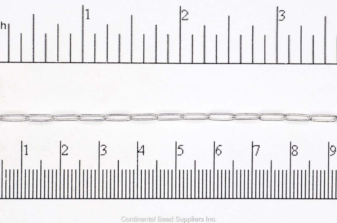 Paperclip Chain - 7.9mmx2.3mm - Available Multiple Colors - Per Foot CH-160