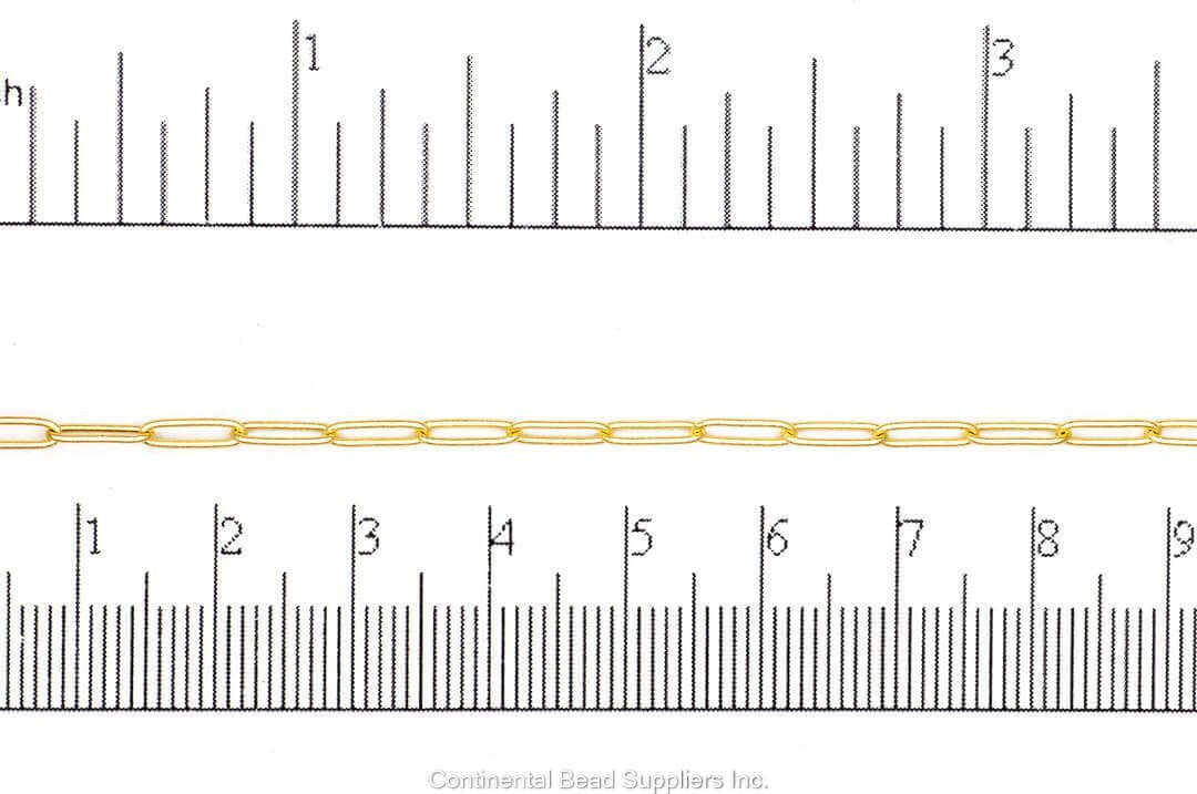 Paperclip Chain - 7.9mmx2.3mm - Available Multiple Colors - Per Foot CH-160