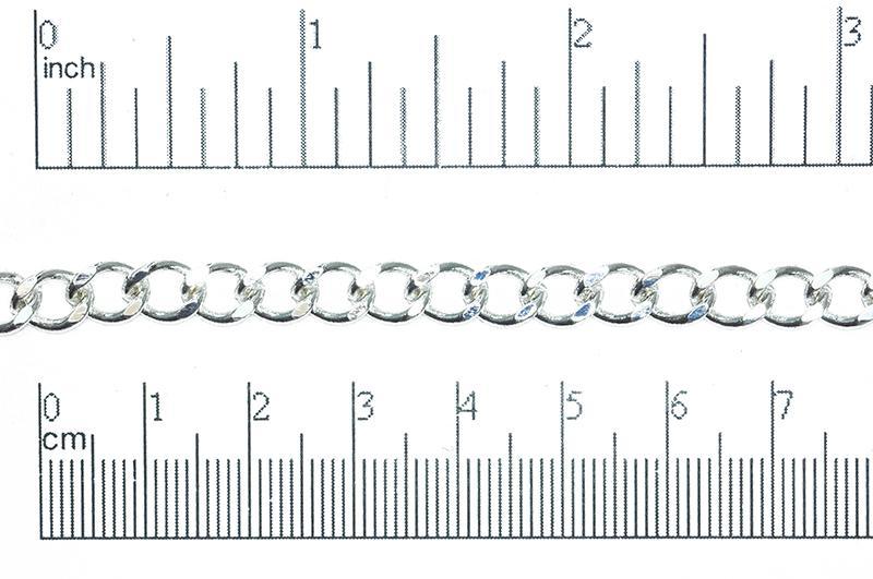 6mm x 8mm Classic Curb Chain Sold by The Foot - CH 847