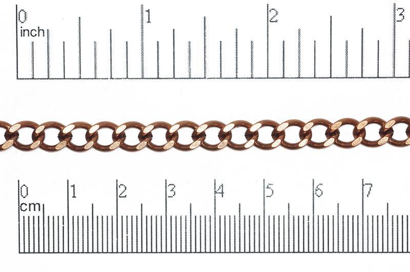 6mm x 8mm Classic Curb Chain Sold by The Foot - CH 847