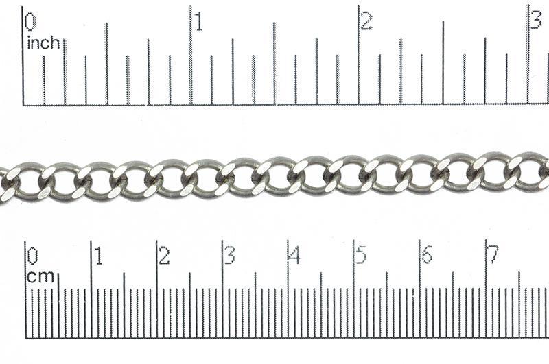 6mm x 8mm Classic Curb Chain Sold by The Foot - CH 847
