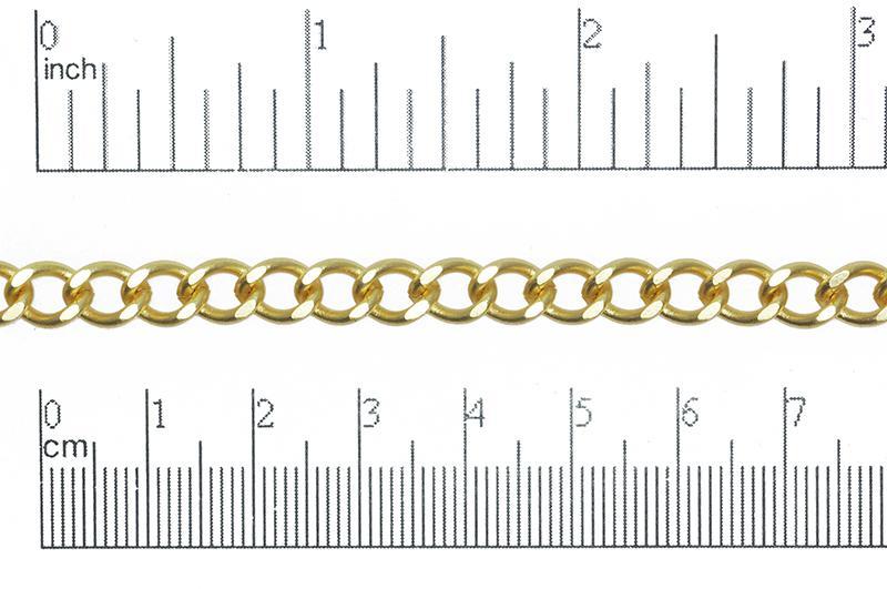 6mm x 8mm Classic Curb Chain Sold by The Foot - CH 847