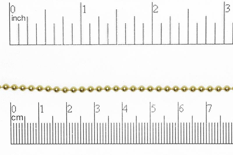 2.3mm Ball Chain sold by the Foot - CH 850