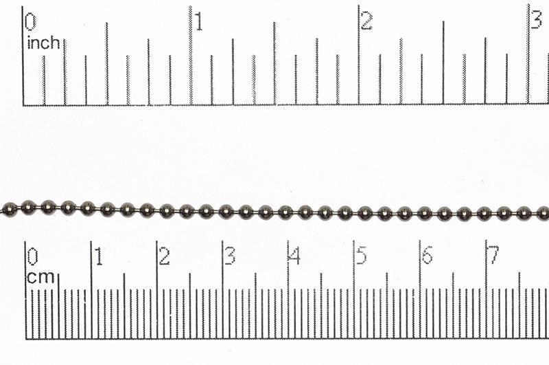 2.3mm Ball Chain sold by the Foot - CH 850
