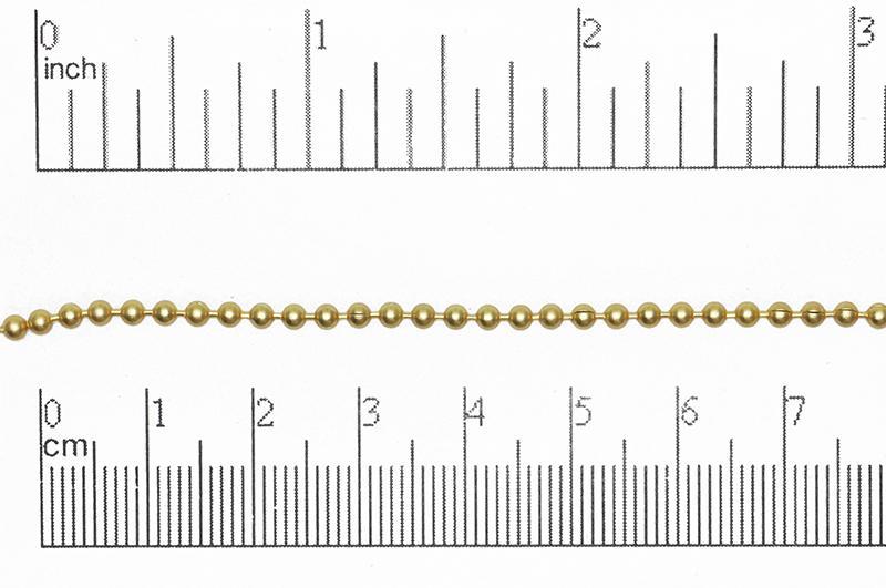 2.3mm Ball Chain sold by the Foot - CH 850