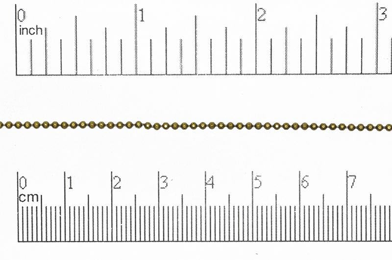 1.5mm Diamond Cut Ball Chain Sold by The Foot - CH 853
