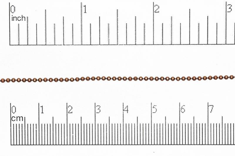 1.5mm Diamond Cut Ball Chain Sold by The Foot - CH 853
