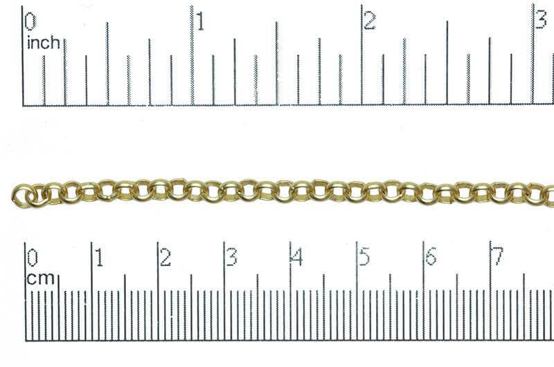 4mm Rolo Chain (Inside diameter 3.25mm) Sold by The Foot - CH 855