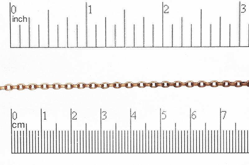 2.5mm x 3.5mm Square Wire Cable Chain sold by the Foot - CH 856