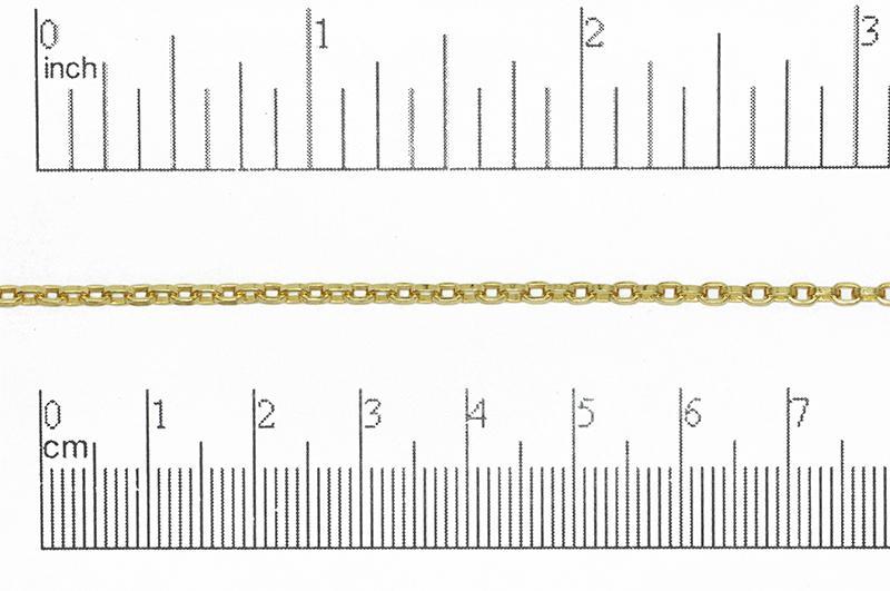 2.5mm x 3.5mm Square Wire Cable Chain sold by the Foot - CH 856