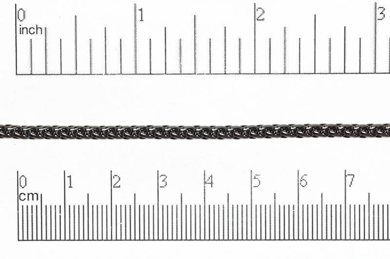 3mm Wheat Byzantine Chain Sold by The Foot - CH 857