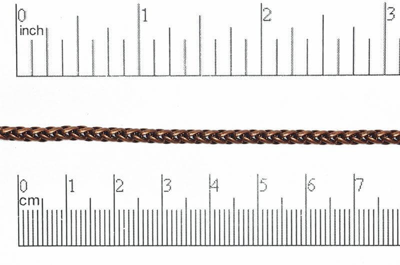 3mm Wheat Byzantine Chain Sold by The Foot - CH 857