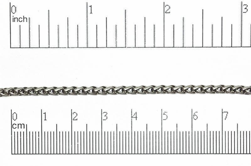 3mm Wheat Byzantine Chain Sold by The Foot - CH 857
