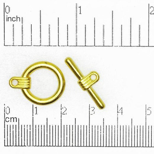 16mm Ring w/23mm Bar Toggle Clasp available in Multiple Finishes - CBS11/330