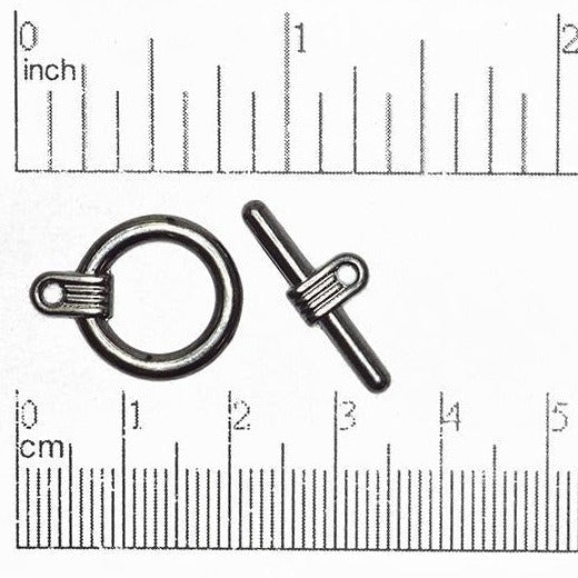 16mm Ring w/23mm Bar Toggle Clasp available in Multiple Finishes - CBS11/330