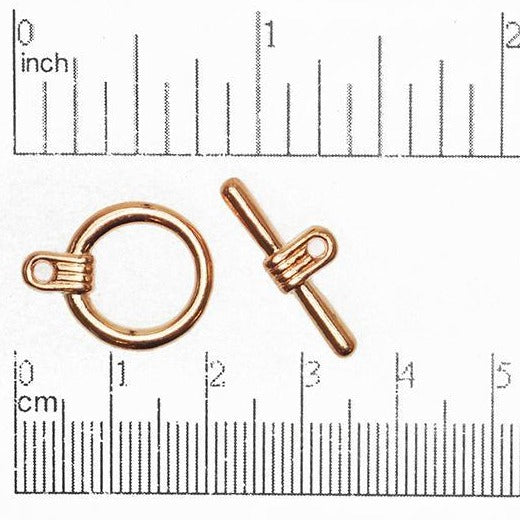 16mm Ring w/23mm Bar Toggle Clasp available in Multiple Finishes - CBS11/330
