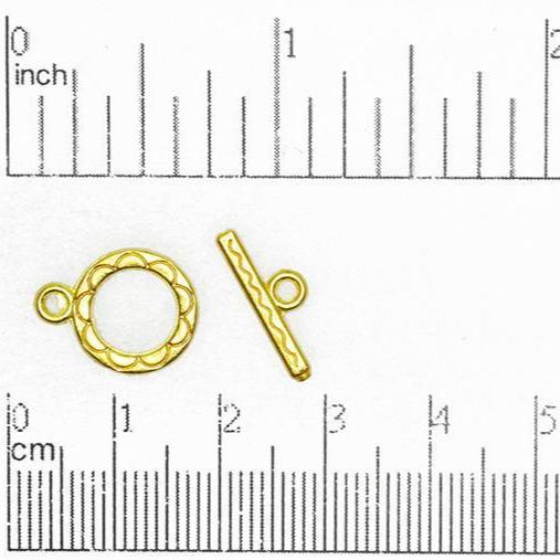 12mm Ring w/15mm Bar Toggle Clasp available in Multiple Finishes - CBS12/4112