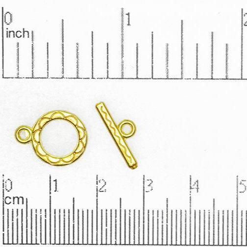 12mm Ring w/15mm Bar Toggle Clasp available in Multiple Finishes - CBS12/4112