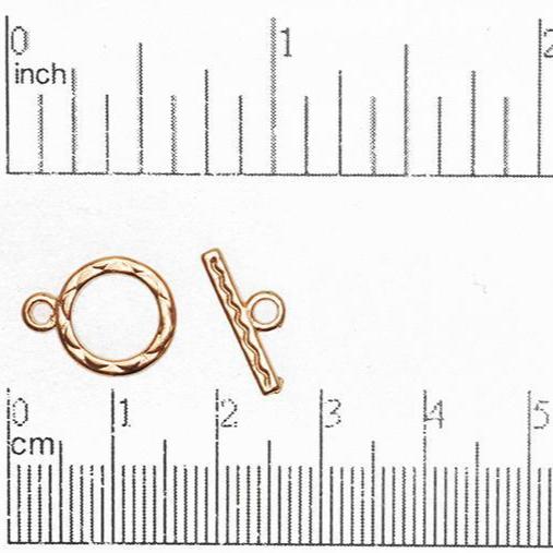 12mm Ring w/15mm Bar Toggle Clasp available in Multiple Finishes - CBS12/4112