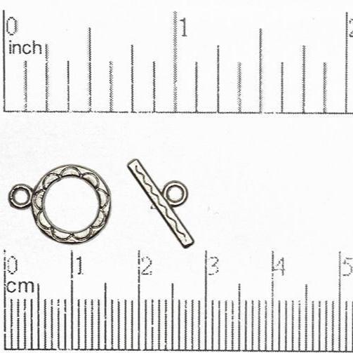 12mm Ring w/15mm Bar Toggle Clasp available in Multiple Finishes - CBS12/4112
